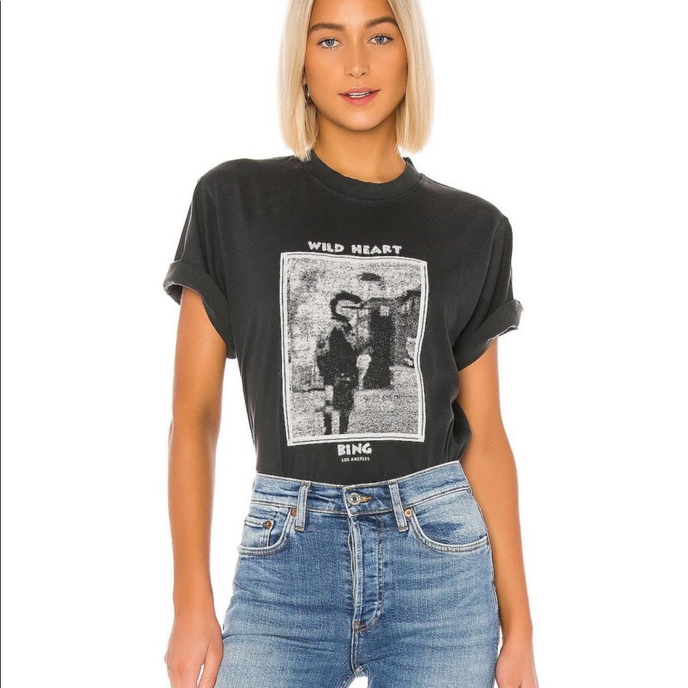 NWT ANINE BING wild heart t shirts size large